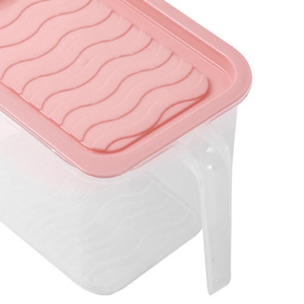 Kühlschrank Aufbewahrungsbox mit Griff Lebensmittel Frischhalte Schublade Typ Multifunktional Platzsparend Rechteckig Kühlschrank