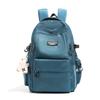 Schoolbag1011 summer new leisure computer schoolbag student solid color large capacity outdoor travel backpack Korean version backpack