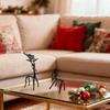 Modern Decorative Black Reindeer Christmas Decoration Christmas Tabletop Ornaments  Table Ornament