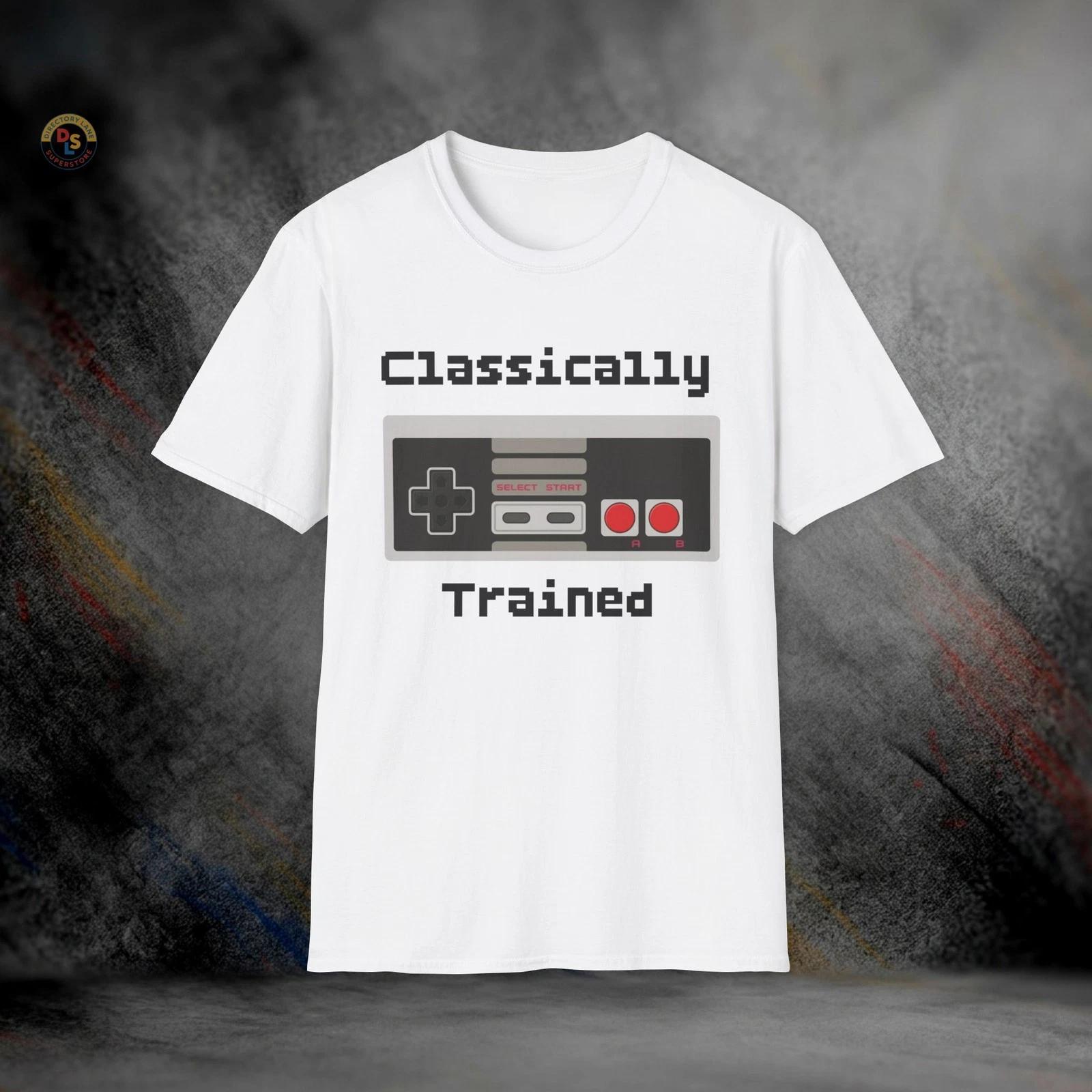 Classically Trained Videogame 80s Controller T-Shirt | Softstyle Tee XXXL