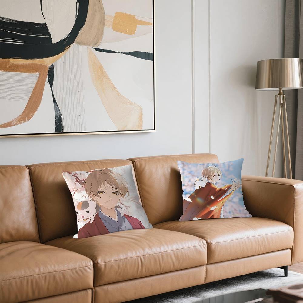 Natsume Takashi Anime Örngott Soffkuddfodral Heminredning Barn Present