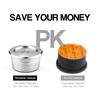 Para Máquina de Café Delta Q NDIQ7323 Cápsula Reutilizável Aço Inoxidável Filtros de Café Recarregáveis Copo Acessórios de Café