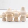 Wooden Mushroom Children's DIY Paintable Toy Creative Modern Minimalist Home Decor Solid Wood Mini Mushroom