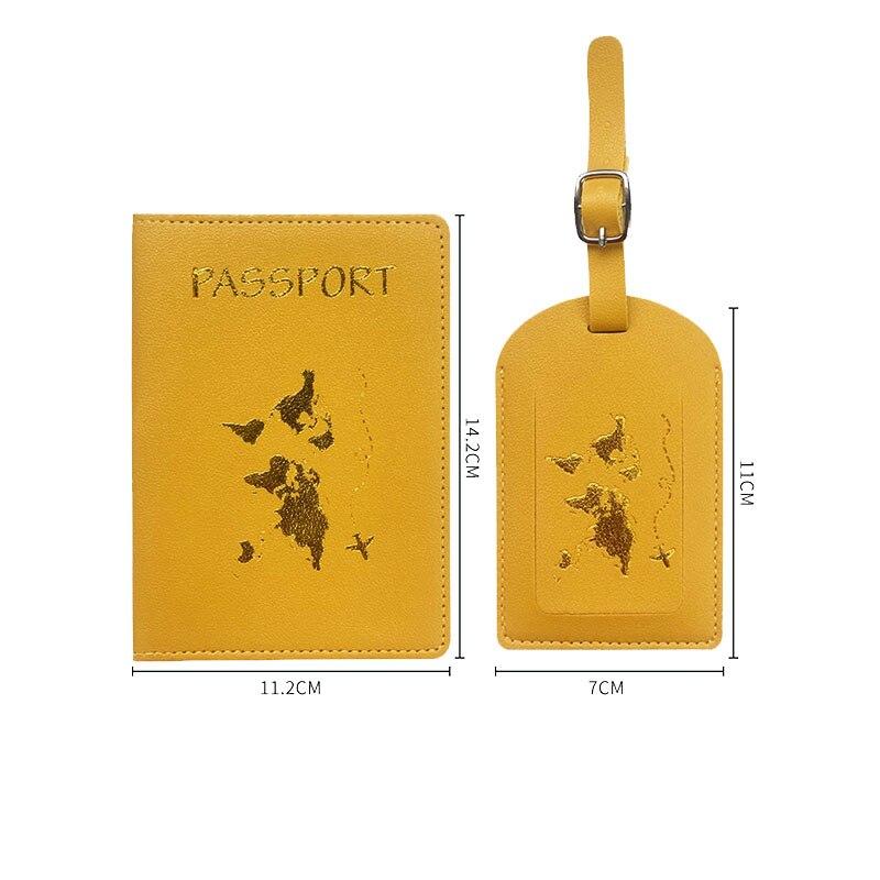 Módní štítky na zavazadla Kožené cestovní kufr Identifikátor Obchodní taška Štítek na zavazadla Dekorace Cestovní doplňky Obal na cestovní pas