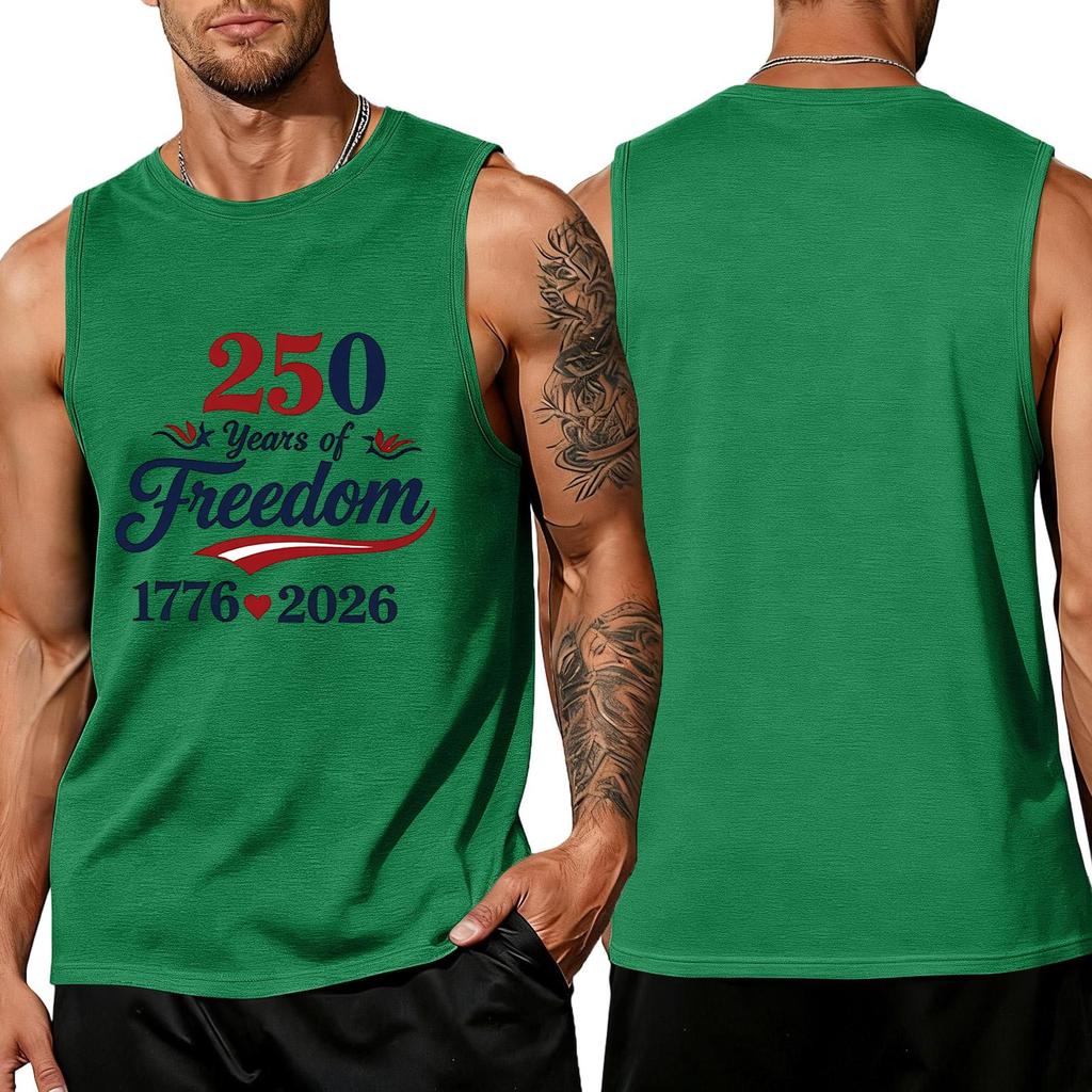 Men's Sleeveless Tank Top Casual Loose Fit Summer Muscle Shirt Lightweight Breathable Fabric Comfortable Fit