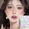 80Pcs Special-Shaped Face Stickers Colorful Temporary Tattoo Party Diy Face Eye Stickers Lasting Rhinestones Makeup Tools
