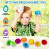 12-Piece Educational Egg Matching Game - Teen Color and Shape Sorting Puzzles, Random Colored Early Learning Toys, Durable Plastic Knot