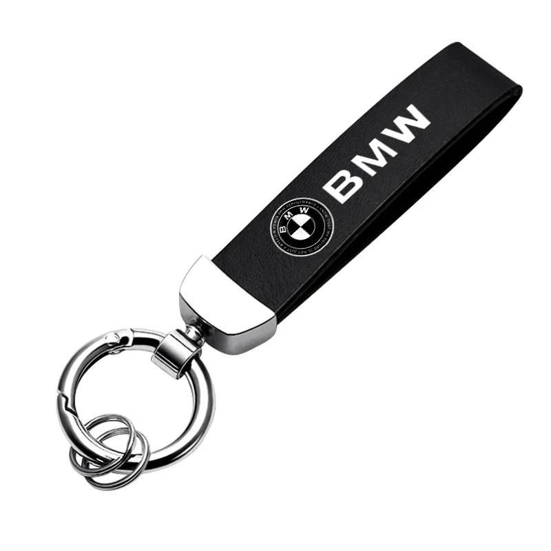 Leather Zinc Alloy Car Keychain Keyring For BMW M X1 X2 X3 X4 X5 X6 1 2 3 4 5 6 7 Sereis F30 E90 G20 F20 F21 F22 F07 F10 F11 E60