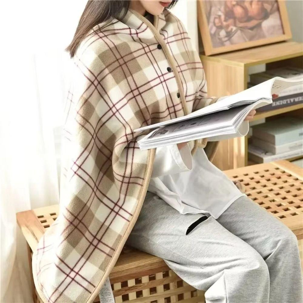 Soft Home Shawl Thicken Flannel Blanket Adults Wearable Blanket  Winter