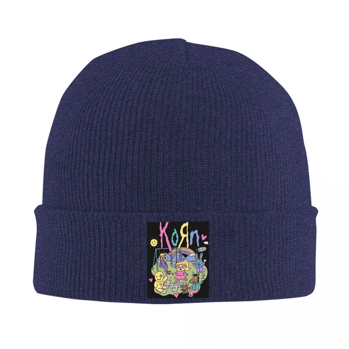 

Music Rock Korn Band Warm Knitted Cap Winter Knit Bonnet Hat Skullies Beanies Hip Hop Caps for Unisex One Size