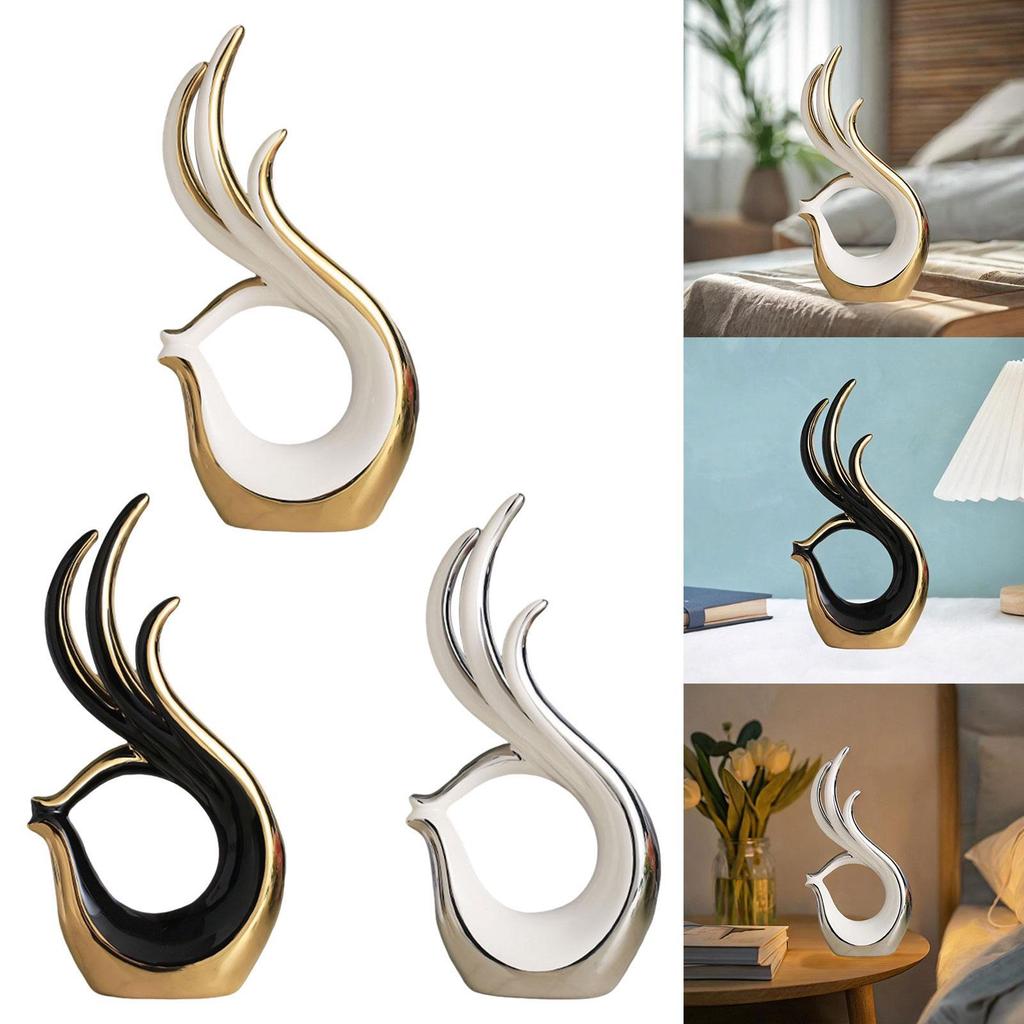 Modern Abstract Art Ceramic Statue Home Decor for Centerpiece Party Entryway