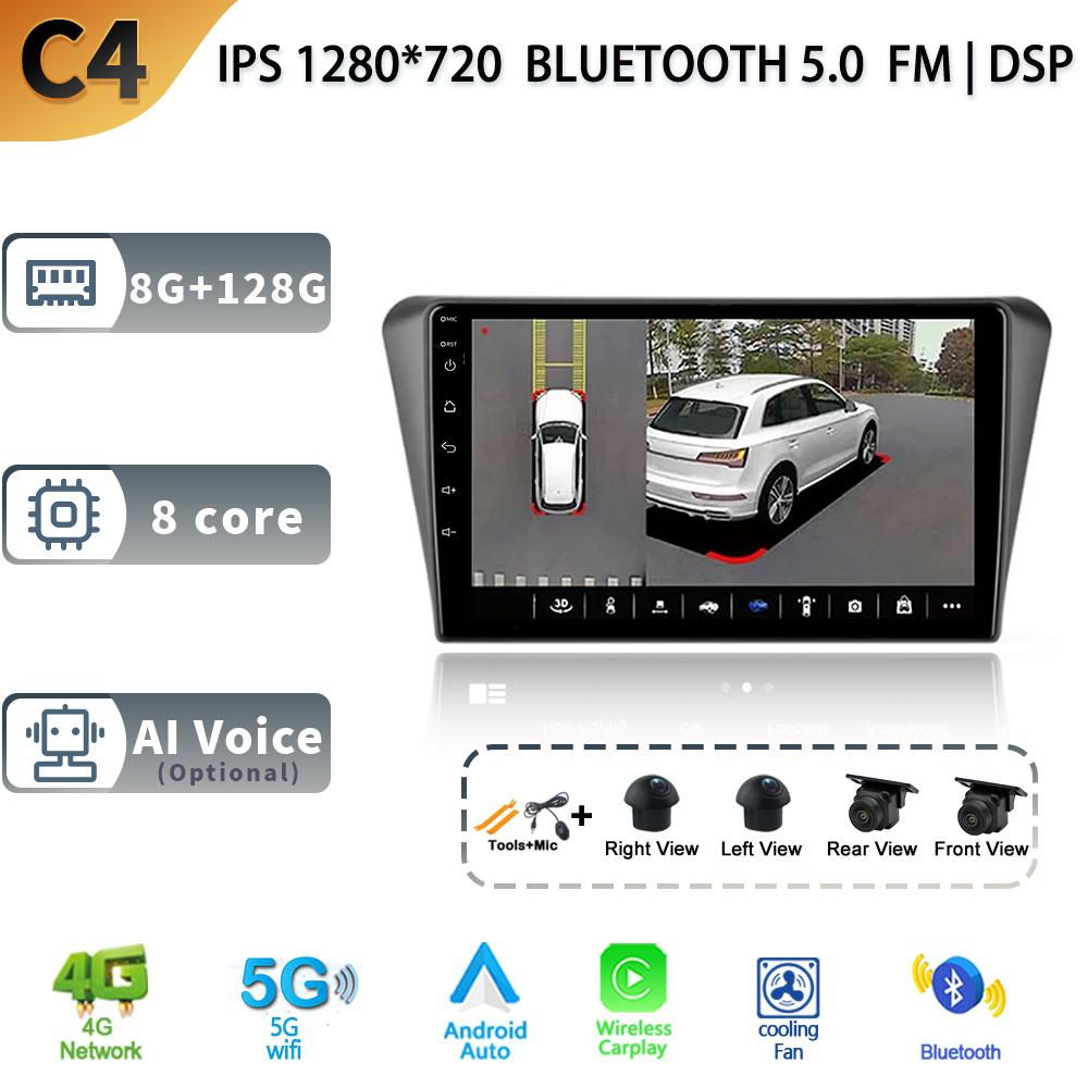 Android 13 Car Radio Wireless Carplay For Peugeot 408 2014- 2018 5G Wifi Stereo Multimedia Video Player GPS Navigation Head Unit