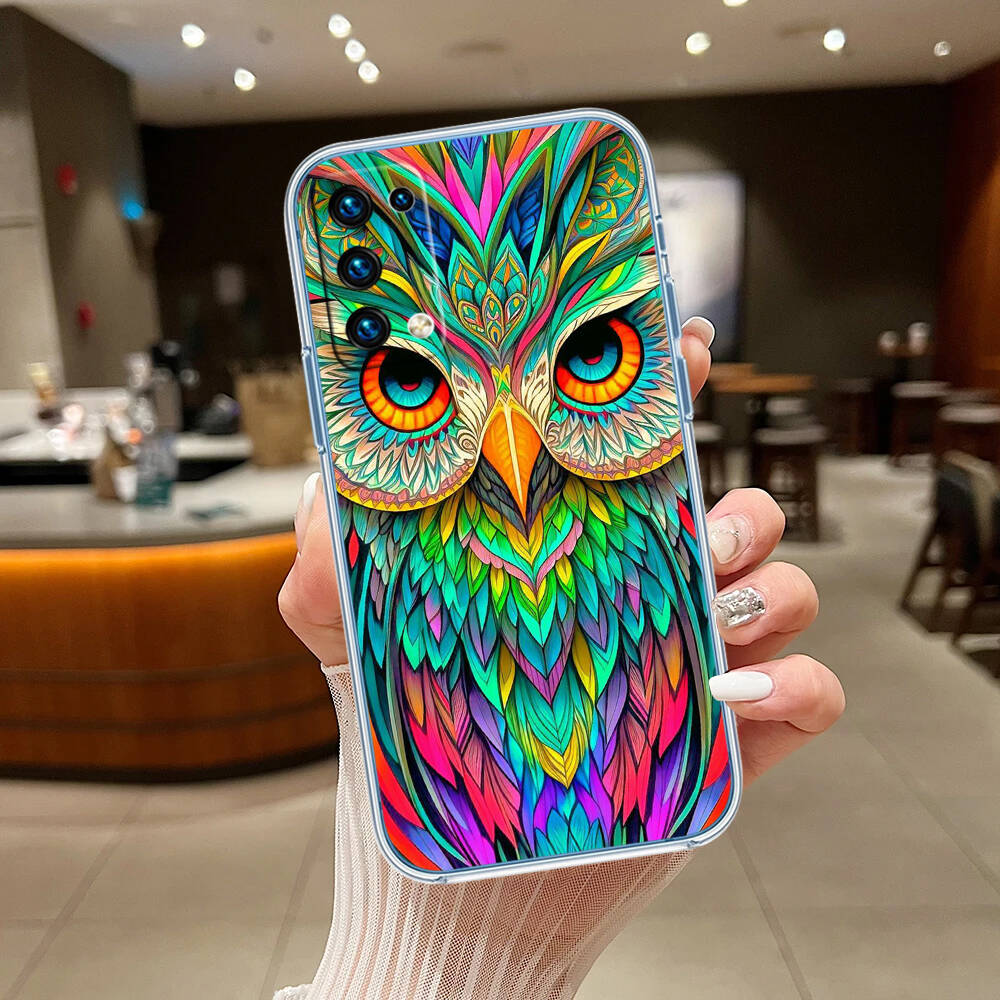 Cartoon Art Owl Phone Case for Motorola G14 G15 G24 G30 G31 G32 G34 G41 G42 G51 G52 G50 G60S G60 G62 G72 G71 G73 G84 G85 G200 E32