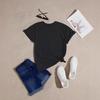 Ziyuan Unisex 67 Printed Casual Loose Short Sleeve Round Neck T-shirt