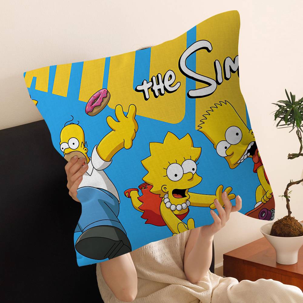 Cartoon The S-Simpsons Pillow Cushion Cover Pillowcase Living Room Sofa Home Decor