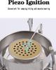3900W Windproof Camping Stove Gas Cooking Burner Portable Propane Burners with Piezo Ignition for Outdoor Backpacking Picnic Hiking