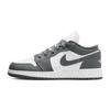 Jordan Air Jordan 1 Abrasion Resistant Low Top Vintage Basketball Shoes Men's Smoke Gray 553558-044(Team701-F)