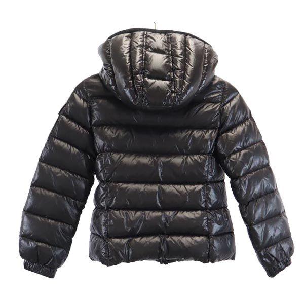 Moncler Пуховик 50,4" черный Вышивка логотипа Детский Б/У