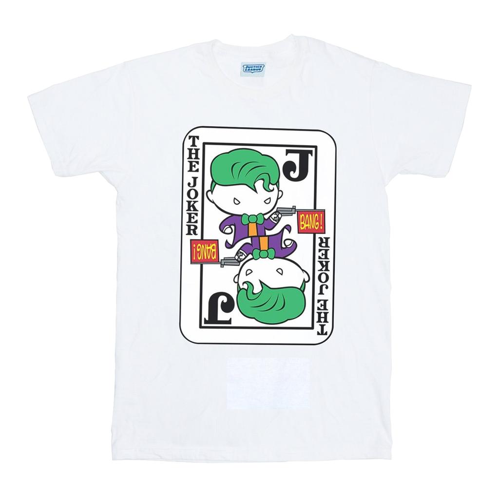 DC Comics Jungen Chibi Joker Spielkarte T-Shirt