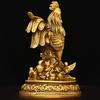 Pure Copper Twelve Zodiac Lucky Ornament, Auspicious Chicken For Family Happiness, Home Decoration, Living Room Tabletop