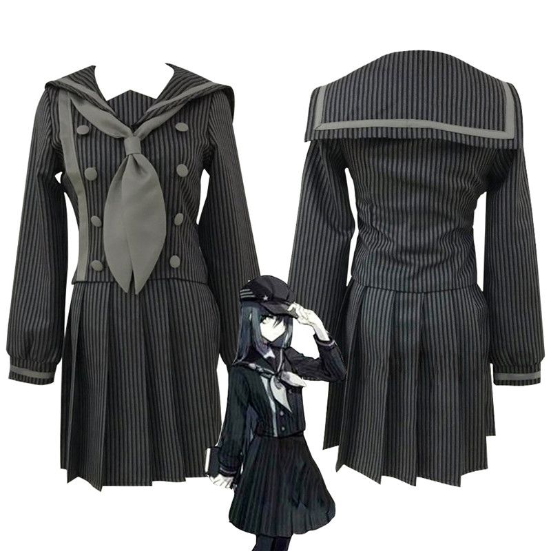 Elegant Danganronpa Cosplay Costume Featuring Saihara Shuichi School Uniform Design