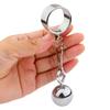 Metal Penis Ring Cock Ring with Steel Balls Penis Weight Trainer Sex Toys for Men Stretching Erection Cock Sexual Stimulation