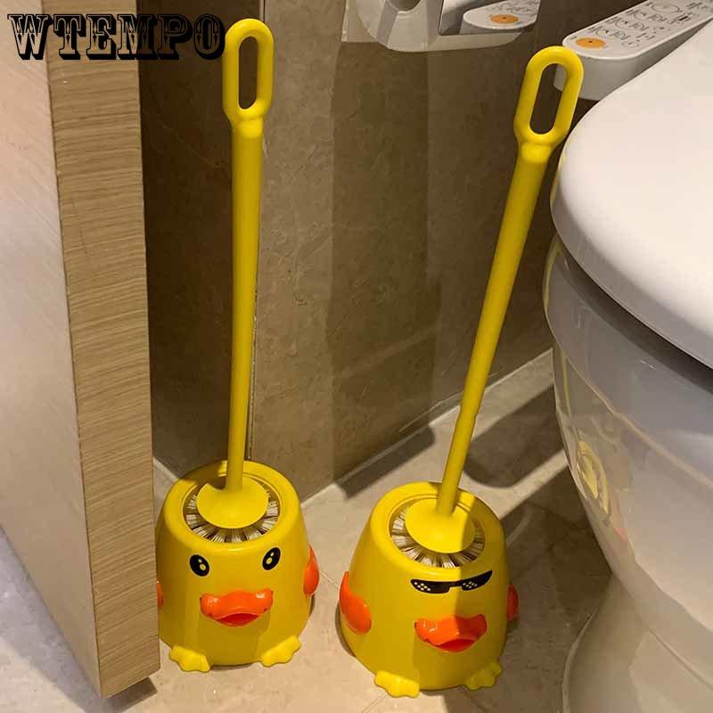 

Креативная маленькая желтая утка Туалетная щетка Чистка и дезактивация Туалет Длинная ручка Нет мертвого угла Туалетная щетка Симпатичная силиконовая щетка