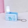 Interactive LED Keyring For Evening Key Finding And Finger Exercise Shatterproof Plastic Construction Keychain