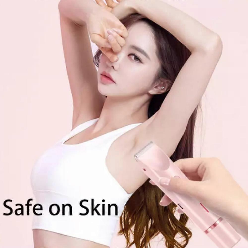 Dual Head Shaver Women, Electric Bikini Trimmer, Wet & Dry Use Hair Removal