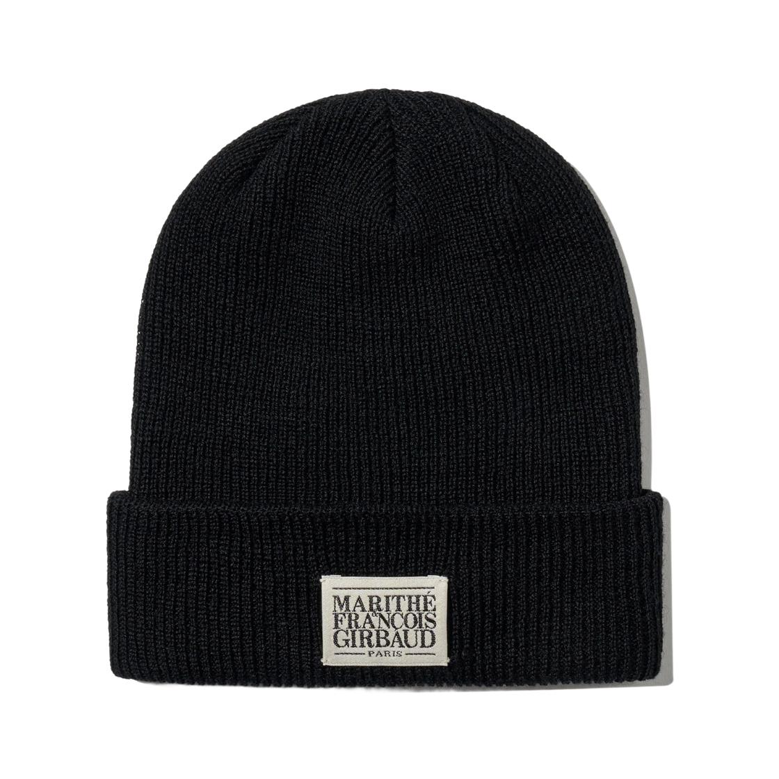 Marithe Francois Girbaud Classic Logo Beanie Black ONE SIZE