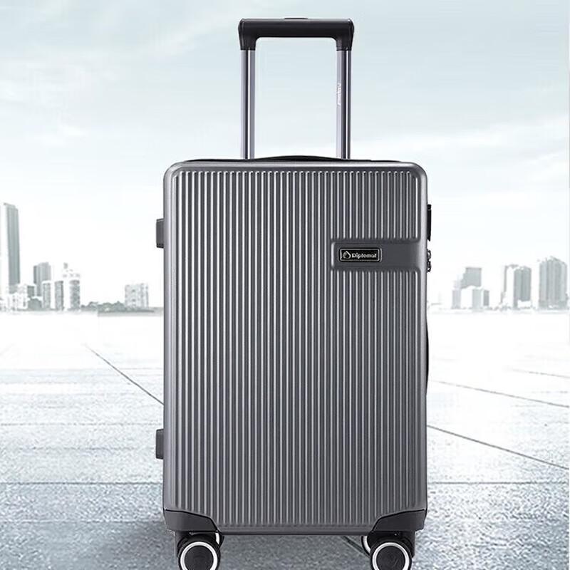 Diplomat MS-19012 Striped ABS&PC Spinner Luggage