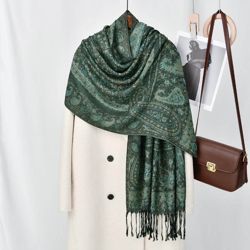 Spring and summer new cashew fringed long scarf Xiyin hot-selling popular outer shawl long scarf women