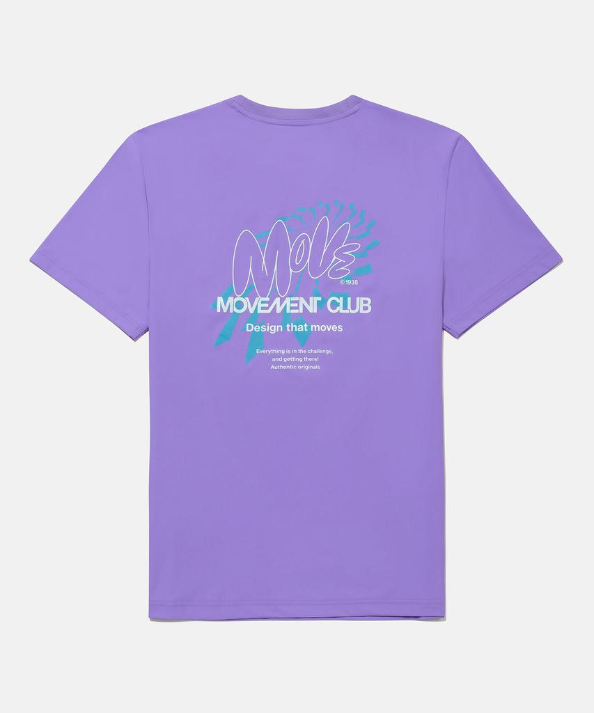 DESCENTE Cooling Tricot Back Graphic Short Sleeve T-Shirt Purple Sr213Ets57