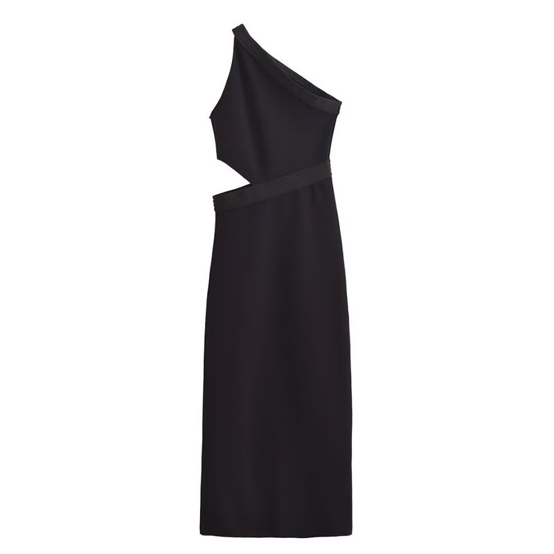 Kaslead New Women clothes Western Style Fashion Asymmetric Elastic Strapless Dress 5584180 800