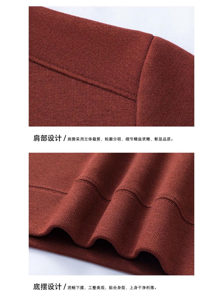Herren Warmer Fleece-Pullover mit halbem Stehkragen und Plus-Samt - Verdickte Innenschicht für Herbst/Winter 2025