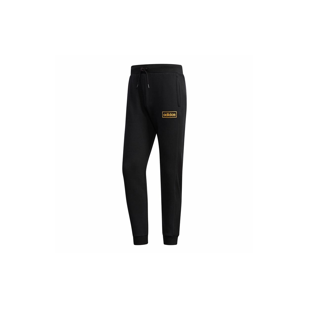 adidas neo M C TP Running Training Casual Sports Long Pants Black Men s FP7483 L