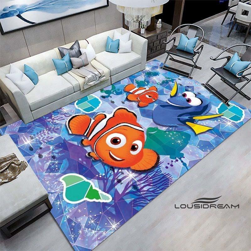 

3D cartoon Finding Nemo rug, suitable for bedrooms, living rooms, sofas, doormats, large size children s non-slip rug, gift. 60x90cm