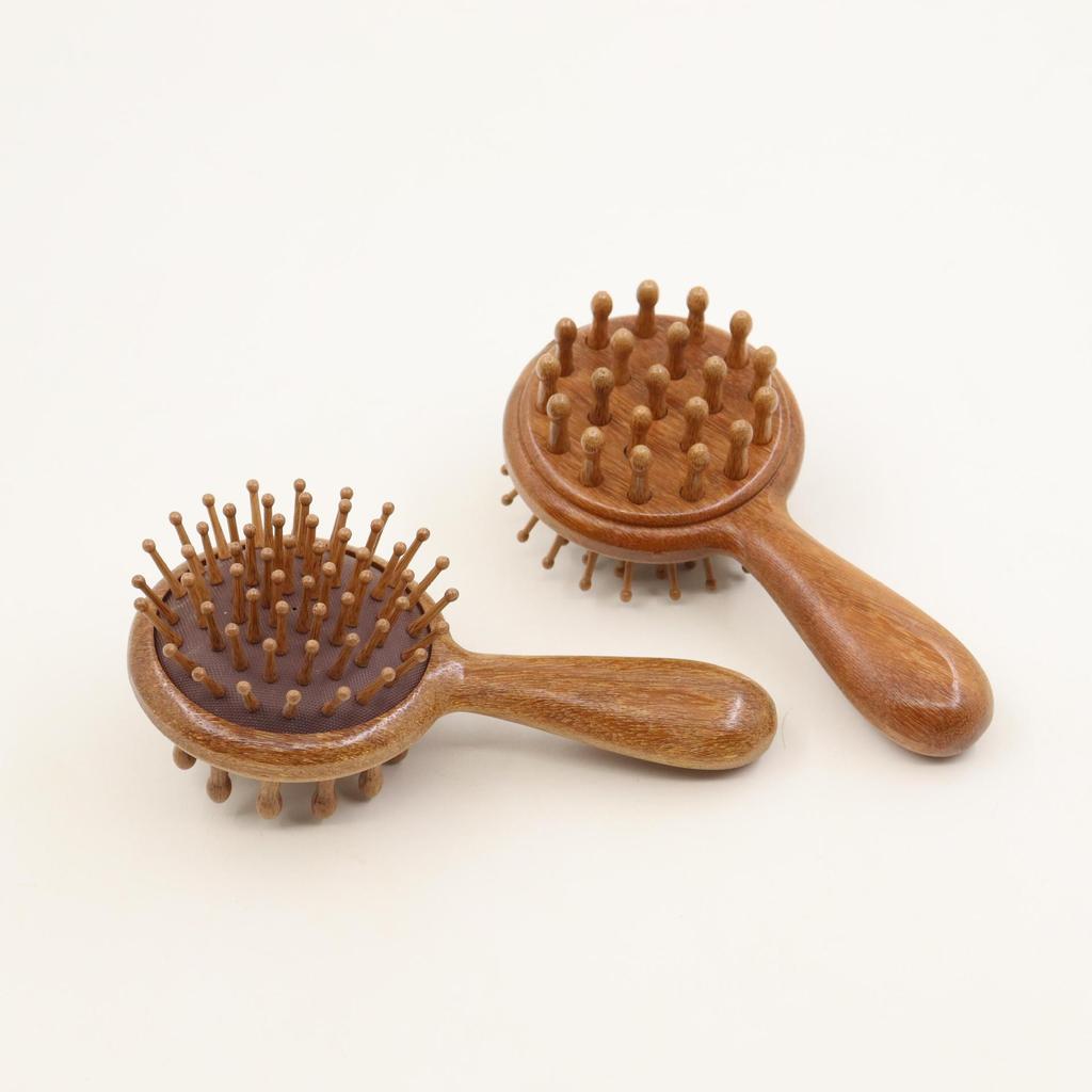Sandalwood Air Cushion Comb Women's Home Shunfa Head Scalp Meridian Massage Comb Hair Therapy Unclogging Portable Airbag Comb