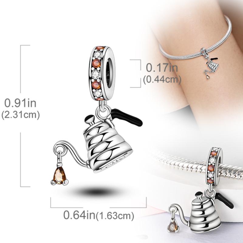 New Original Copper Charms Beads Pendants For Original Bracelet Necklaces Charm Women Diy Jewelry Gifts