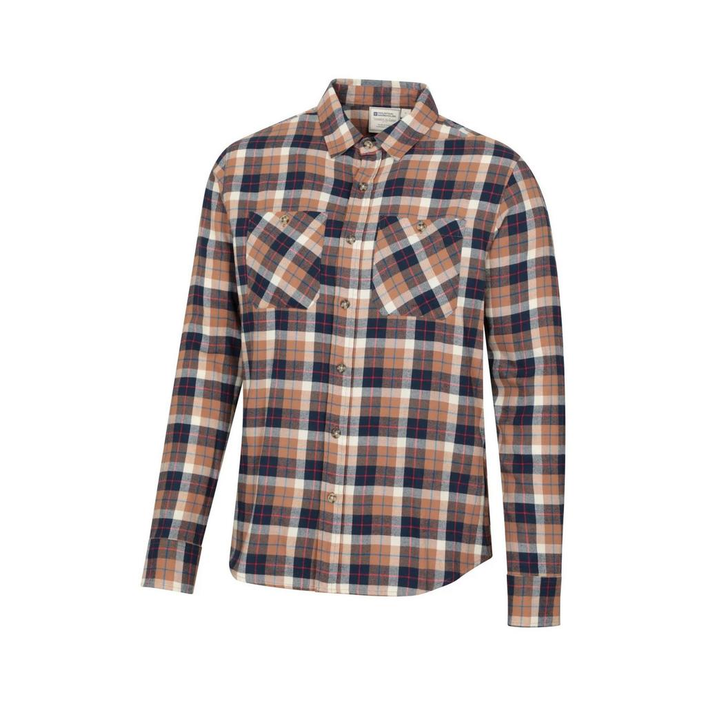 Mountain Warehouse Mens Maine Flannel Long-Sleeved Shirt