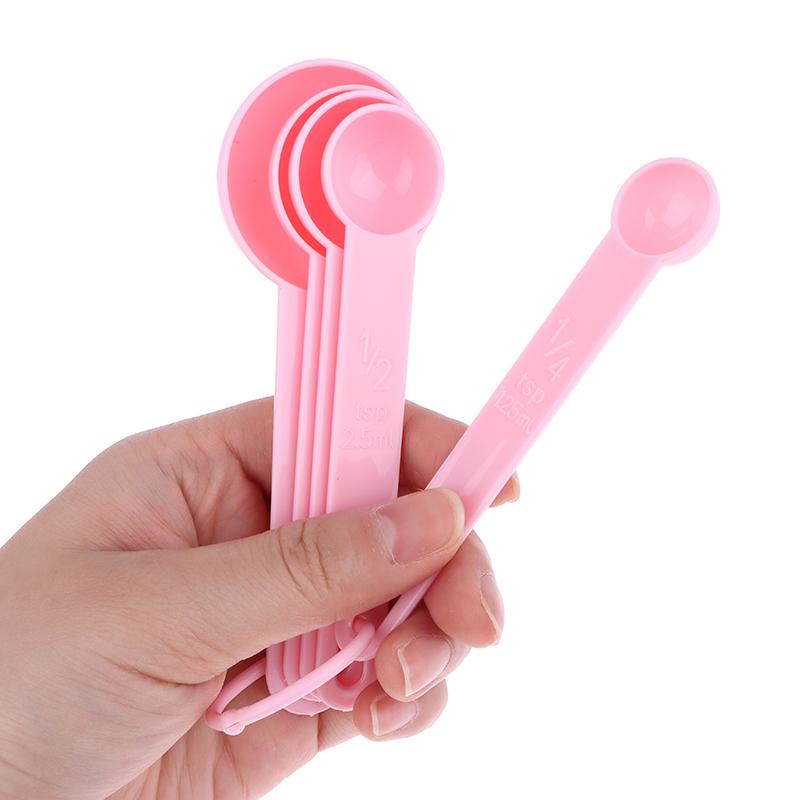 10Pcs/Set Plastic Measuring Tools Stackable Measuring Spoons Teaspoon Sugar Scoop Cake Baking Flour Measuring Cups
