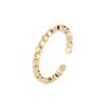 A Few Rings Women's Handmade Design Geometric Cutting Surface Rhombus Small Square Open Index Finger Ring