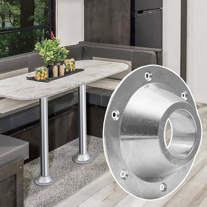 RV Table Base with Screws Rustproof Pedestal Table Base RV Table Stand Base High Strength Floor Mounting Base Table Mount Frame