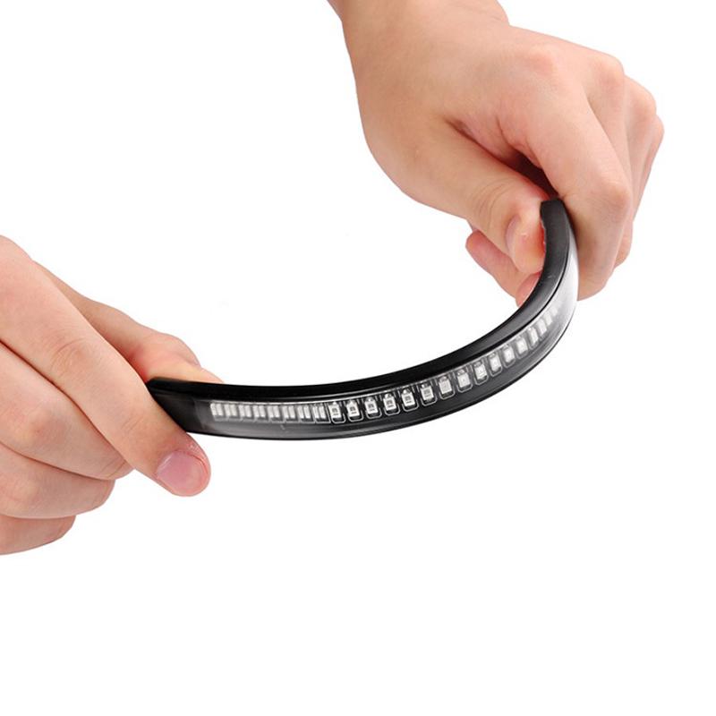 1Pc LED Strip for Brake Light or Motorcycle Turn Signal with 48 LEDs Universal and Flexible