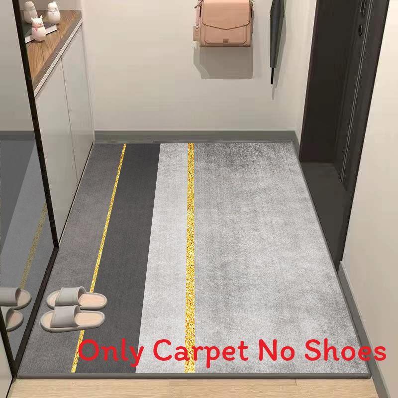 Modern Entryway Minimalist Doormat With Polyester Fiber For Home Decor Entrance