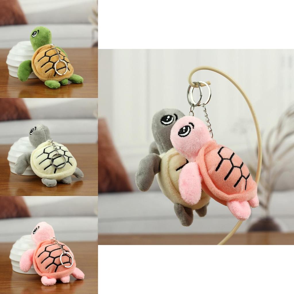 Adorable Ocean Animal Turtle Plush Toy Cute Keychain Attachment Small Size