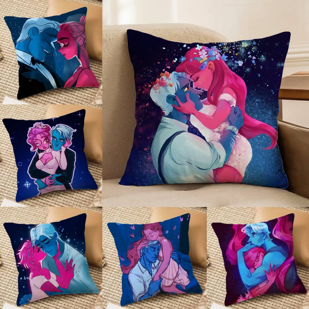 Anime L-Lore Olympus-S Comics Pillow Case Comfort Sofa Bed Silky elegant Invisible zipper Decorative cushion cover