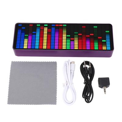 Musikspektrumanzeige 384 LED 1624 Segment Rhythmus Lichtpegel Sprachsensor Pickup Analyzer mit Clo