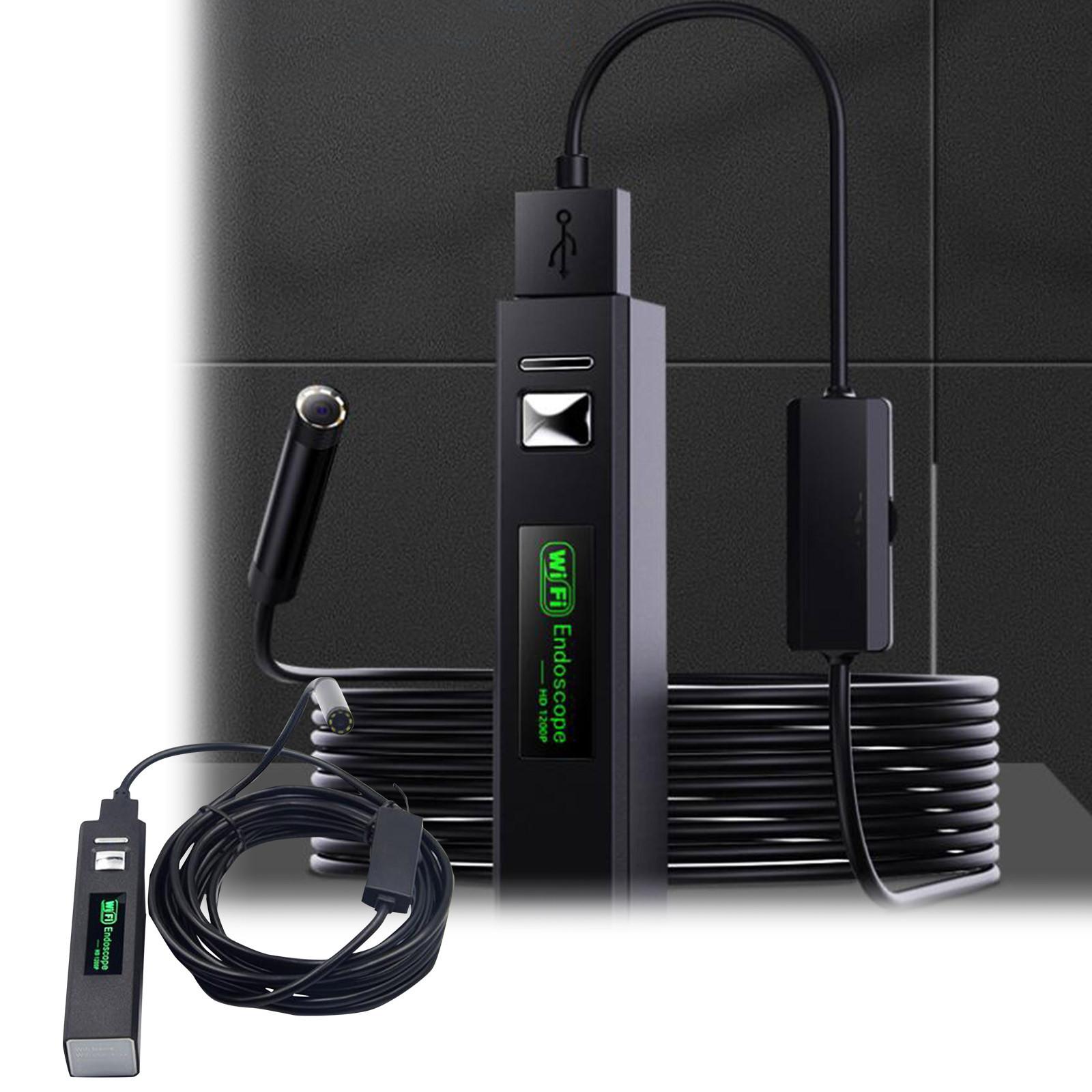 WiFi Endoscope Flexible Camera 2-meter Flexible Cable One Size чёрный