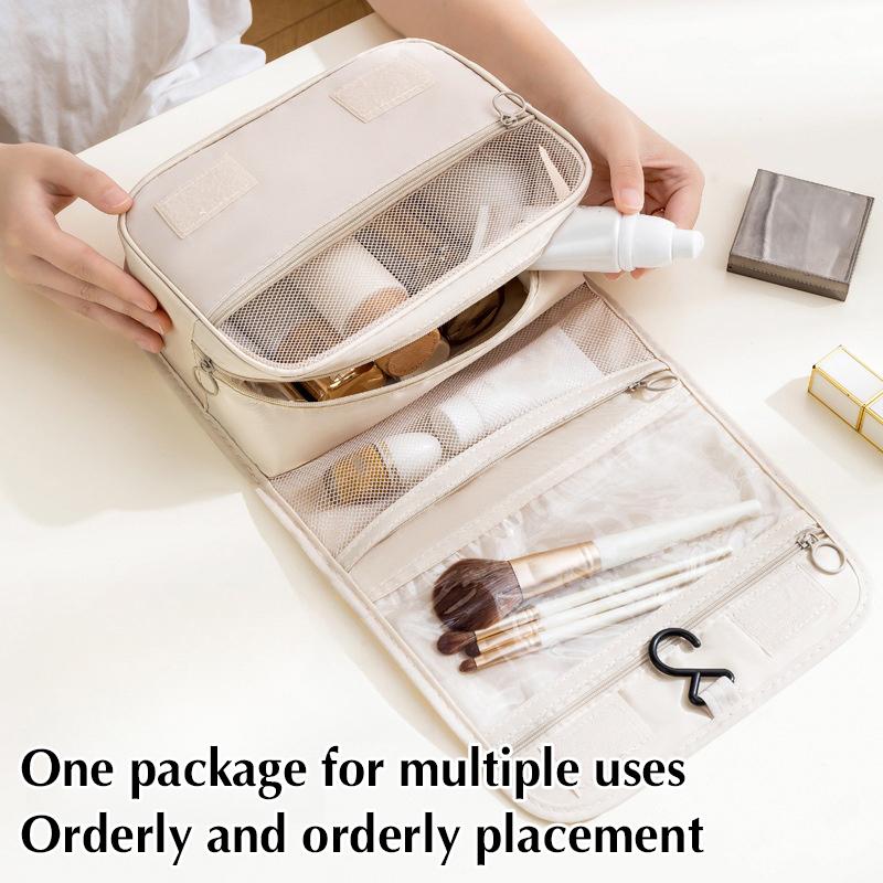 Travel Makeup Bag Waterproof Toiletries Organizer High Quality Women Neceser Bathroom Hook Wash Pouch Hook Storage Bag